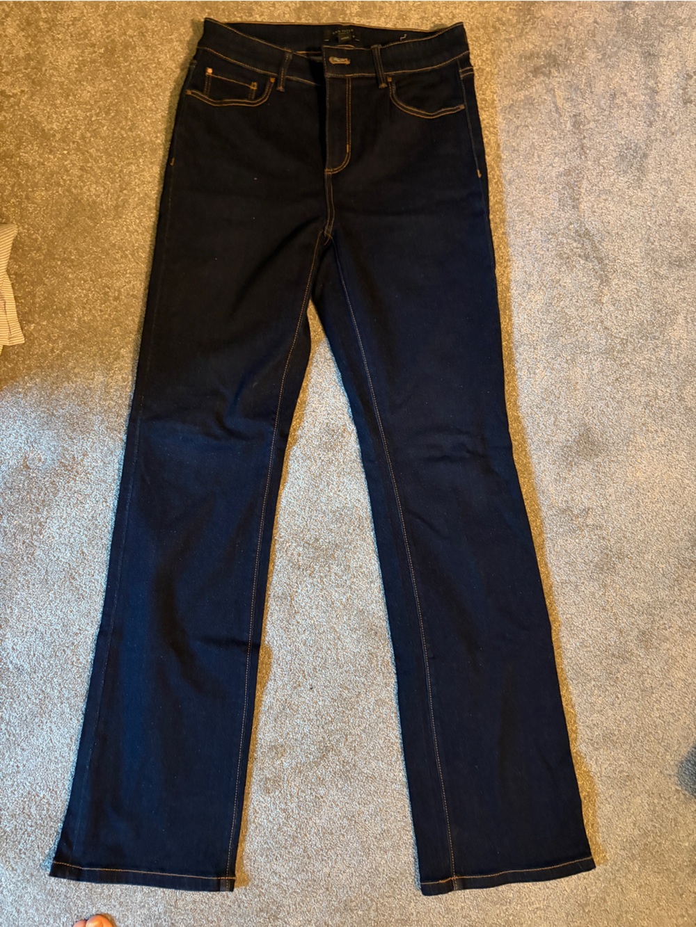 Ann Taylor Dark Blue Wide Leg Jeans